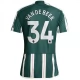Manchester United Voetbaltenue Van De Beek 34 2023-2024 Uitshirt