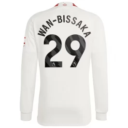 Manchester United Voetbaltenue Wan-Bissaka 29 2023-2024 Third Shirt - L/S