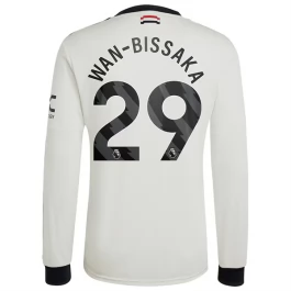 Manchester United Wan-Bissaka 29 Third Shirt 2024-2025 L/S Voetbaltenue