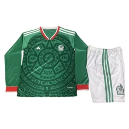 Mexico Thuisshirt Kids 2026 Lange Mouwen Voetbaltenue