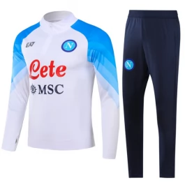 Napoli Trainingspakken 2023-24 - 1-4 Zip Wit