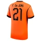 Nederland F.De Jong 21 Thuisshirt WK 2026