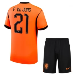 Nederland F.De Jong 21 Thuistenue WK 2026 Kind