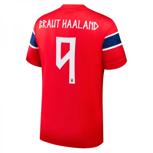 Noorwegen Braut Haaland 9 Thuisshirt WK 2026 Noorwegen Braut Haaland 9 Thuisshirt WK 2026