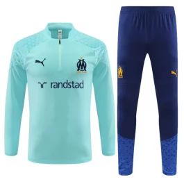 Olympique de Marseille Trainingspakken 2023-24 - 1-4 Zip Blauw