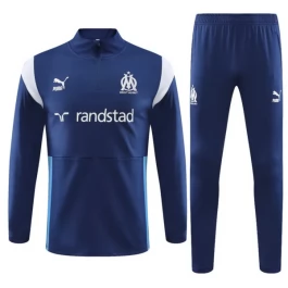Olympique de Marseille Trainingspakken 2023-24 - 1-4 Zip Drak Blauw