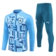 Olympique de Marseille Trainingspakken 2024-25 - 1-4 Zip Blauw