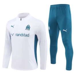 Olympique de Marseille Trainingspakken 2024-25 - 1-4 Zip Wit