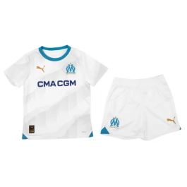 Olympique de Marseille Voetbaltenue 2023-2024 Thuisshirt Kids