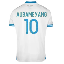 Olympique de Marseille Voetbaltenue Aubameyang 10 2023-2024 Thuisshirt