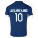 Olympique de Marseille Voetbaltenue Aubameyang 10 2023-2024 Uitshirt