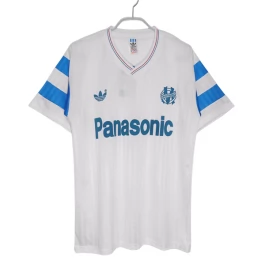 Olympique de Marseille Voetbaltenue Retro 1989-1990 Thuisshirt