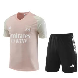 Olympique Lyonnais Trainingsshirt Pakken 2023-24 - Roze Zwart