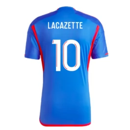 Olympique Lyonnais Voetbaltenue Lacazette 10 2023-2024 Uitshirt