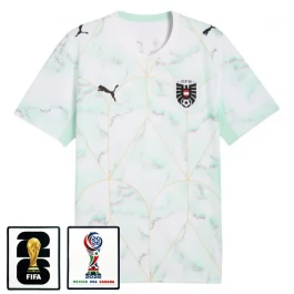 Oostenrijk Uitshirt WK 2026 met Patch Oostenrijk Uitshirt WK 2026 met Patch