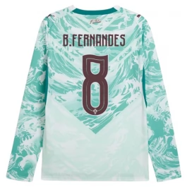 Portugal B.Fernandes 8 Uitshirt WK 2026 Lange Mouwen