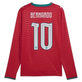 Portugal Bernardo 10 Thuisshirt WK 2026 Lange Mouwen