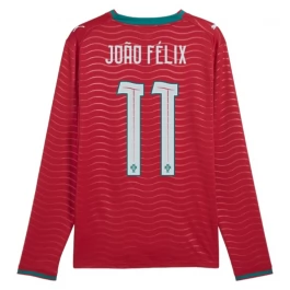 Portugal João Félix 11 Thuisshirt WK 2026 Lange Mouwen