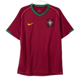 Portugal Thuisshirt Retro 2006 Voetbaltenue