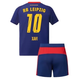 RB Leipzig Xavi 10 Uitshirt Kids 2025-2026 Voetbaltenue