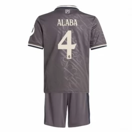 Real Madrid Alaba 4 Third Shirt Kids 2024-2025 Voetbaltenue