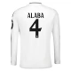 Real Madrid Alaba 4 Thuisshirt 2024-2025 L/S Voetbaltenue