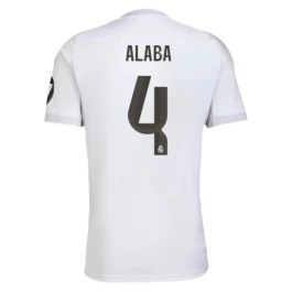 Real Madrid Alaba 4 Thuisshirt 2025-2026 Voetbaltenue