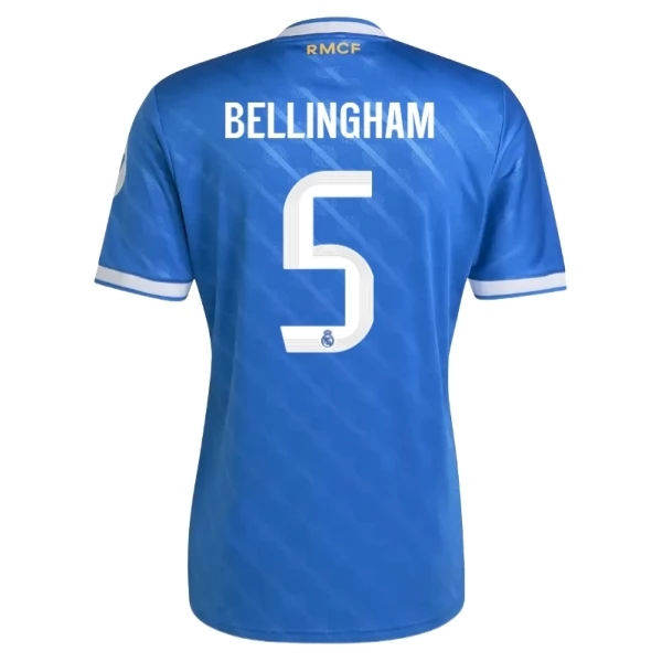 Real Madrid Bellingham 5 Third Shirt 2025-2026 Voetbaltenue Real Madrid Bellingham 5 Third Shirt 2025-2026 Voetbaltenue