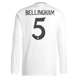 Real Madrid Bellingham 5 Thuisshirt 2024-2025 L/S Voetbaltenue