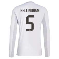 Real Madrid Bellingham 5 Thuisshirt 2025-2026 L/S Voetbaltenue