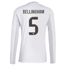 Real Madrid Bellingham 5 Thuisshirt 2025-2026 L/S Voetbaltenue