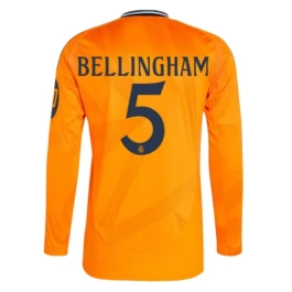 Real Madrid Bellingham 5 Uitshirt 2024-2025 L/S Voetbaltenue
