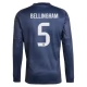 Real Madrid Bellingham 5 Uitshirt 2025-2026 L/S Voetbaltenue