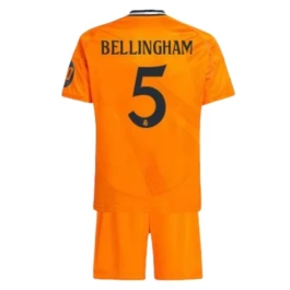 Real Madrid Bellingham 5 Uitshirt Kids 2024-2025 Voetbaltenue