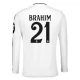 Real Madrid Brahim 21 Thuisshirt 2024-2025 L/S Voetbaltenue