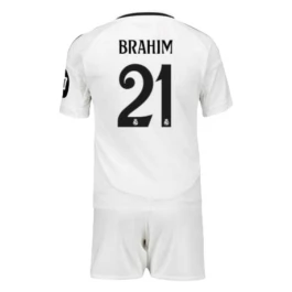 Real Madrid Brahim 21 Thuisshirt Kids 2024-2025 Voetbaltenue