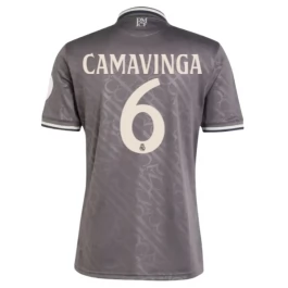 Real Madrid Camavinga 6 Third Shirt 2024-2025 Voetbaltenue