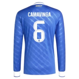 Real Madrid Camavinga 6 Third Shirt 2025-2026 L/S Voetbaltenue