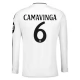 Real Madrid Camavinga 6 Thuisshirt 2024-2025 L/S Voetbaltenue