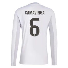 Real Madrid Camavinga 6 Thuisshirt 2025-2026 L/S Voetbaltenue