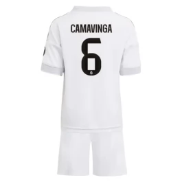 Real Madrid Camavinga 6 Thuisshirt Kids 2025-2026 Voetbaltenue