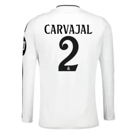 Real Madrid Carvajal 2 Thuisshirt 2024-2025 L/S Voetbaltenue