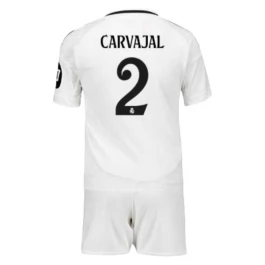 Real Madrid Carvajal 2 Thuisshirt Kids 2024-2025 Voetbaltenue