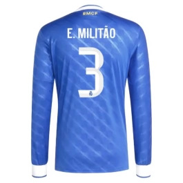 Real Madrid E.Militão 3 Third Shirt 2025-2026 L/S Voetbaltenue
