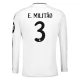 Real Madrid E.Militao 3 Thuisshirt 2024-2025 L/S Voetbaltenue
