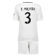 Real Madrid E.Militao 3 Thuisshirt Kids 2024-2025 Voetbaltenue