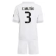 Real Madrid E.Militao 3 Thuisshirt Kids 2025-2026 Voetbaltenue