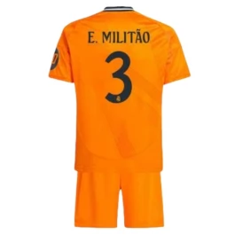 Real Madrid E.Militao 3 Uitshirt Kids 2024-2025 Voetbaltenue