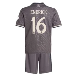 Real Madrid Endrick 16 Third Shirt Kids 2024-2025 Voetbaltenue
