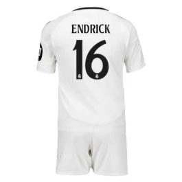 Real Madrid Endrick 16 Thuisshirt Kids 2024-2025 Voetbaltenue